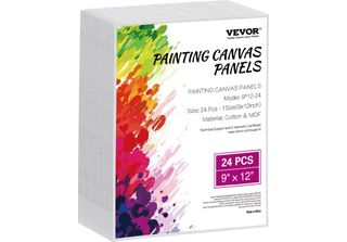 Pannelli Di Tela Tele 24 Pezzi 229X305Mm Pittura Tela Bianca Olio Pittura