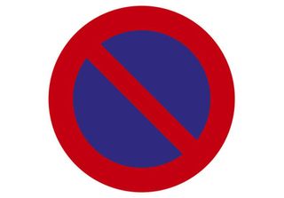 Exacompta 67011E Exacompta Klebeschild / Hinweisschild "Parkverbot"""