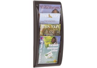 Paperflow 4061.35 Portadepliant A Parete Quick Blick - A4, Alluminio