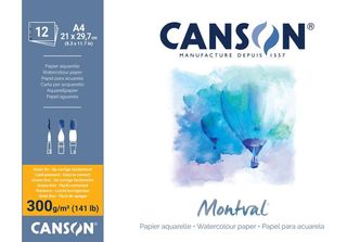 Canson C518408007 Canson Aquarellblock "Montval"", Din A4, 50 Blatt"