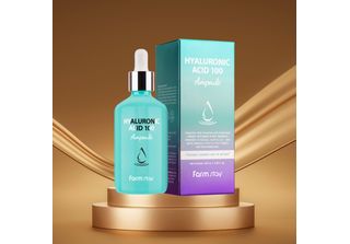 Farm Stay - Hyaluronic Acid 100 Ampoule - Ampolla Idratante Con Acido Ialuronic…