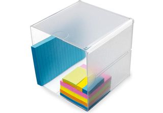 Deflecto 350401 Deflecto Organisationsbox Cube, 1 Fach, Glasklar