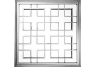 Casa Padrino Luxury Designer Wall Mirror Black Nickel Finish 100 X 100 Cm - Lux…