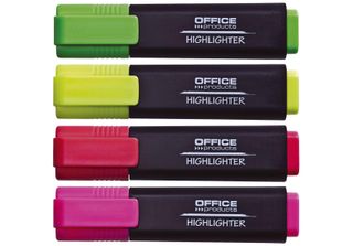 Prodotti Per Ufficio - Prodotti Evidenziatori, Set Di 4, Assortiti