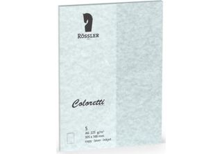 Tarjeta A6 Doble Coloretti 5 Unidades Pergamino Azul (A6 Double Colouretti Card…