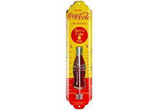 Nostalgic-Art - Termometro - Coca-Cola - Coca-Cola In Bottiglia Giallo