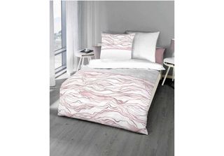 Kaeppel Mako Satin Biancheria Da Letto Wave Rosewood 155X220 Cm