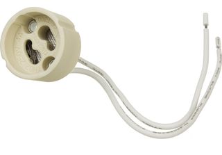 Maclean MCE428 GU10 Portalampada In Ceramica Led Alogeno 500W 250V 2A Cavo In S…