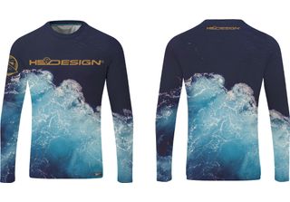 Hotspot Design T-Shirt Ocean Performance Ls - Hotspot, Xxl, Blu, Camicia Funzio…