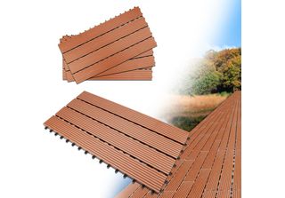 Karpal Wpc Patio Tiles Legno Plastica 42Er 7M2 Piastrelle 30X60 Cm Patio Tiles …