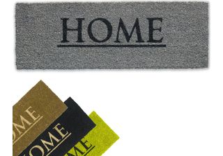 Tappetino In Cocco Home 26X75 Cm Grigio Come Tappetino Per Esterni Da Pulire