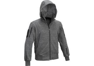 Defcon 5 Uomo Maglione Gilet Jack Tattico Con Cappuccio-Nero