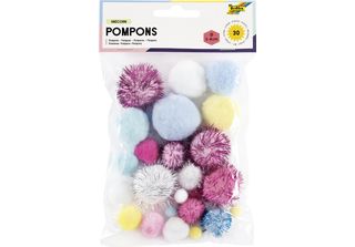 Folia 50312 Folia Pompon Unicorn, Misure Assortite