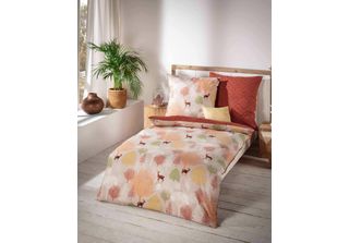 Kaeppel Biber Biancheria Da Letto Autunno Terra 155X220 Cm + 80X80 Cm