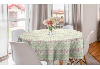 Abakuhaus Tovaglia Rotonda Botanica, Motivo A Piccoli Fiori, Tovaglia Circolare…
