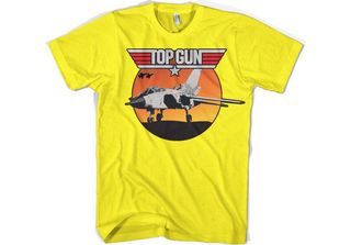 Top Gun - Maglietta Sunset Fighter - Media - Giallo