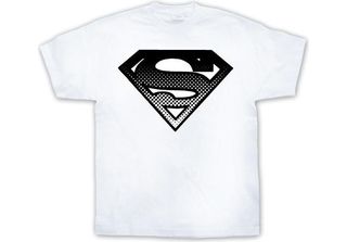 Maglietta Superman Halftone Shield - X-Large - Bianco