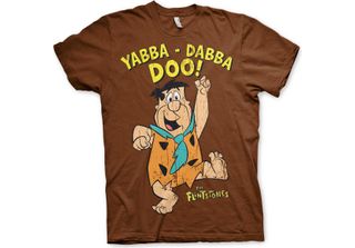 Maglietta Yabba-Dabba-Doo - X-Large - Marrone