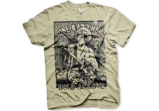 Jimi Hendrix - Maglietta Bold As Love - Small - Khaki