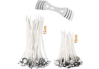 100 Pcs. Stoppino Per Candele (10Cm E 15Cm) | 100% Cotone Naturale | Stoppino P…