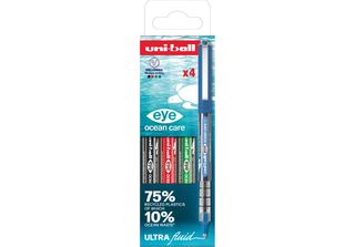 Uni-Ball UB157ROP/4PF As Uni-Ball Tintenroller Eye Ocean Care 0.7, 4Er Etui