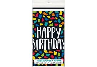 Unique Party - Colorful - Tovaglia Per Feste, Plastica, Compleanno SG26873 (Tag…