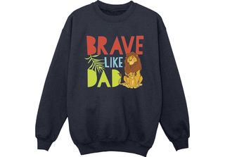 Disney - Felpa Per Bambini "Il Re Leone Coraggioso Come Papà"" BI21727 (104) (M…