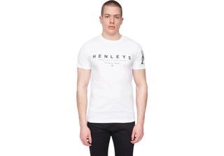 Henleys - Maglietta "Hentyme"" Da Uomo BG1380 (Xl) (Bianco)"