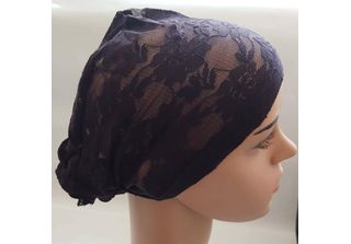 Dantelli Hijab Bone Tubular Bonnet Brown Foulard Sottosciarpa Esarp Sciarpa