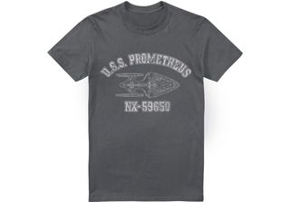 Star Trek - Maglietta "Prometheus Athletic"" Da Uomo TV5550 (Xxl) (Charcoal)"