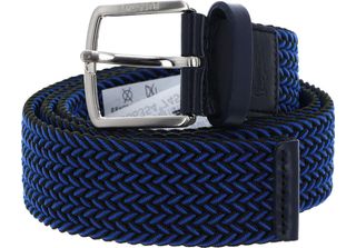 Lacoste Cintura Casual Braided Stretch Strap W90 Iceland-Straw-Swimming Pool Blu