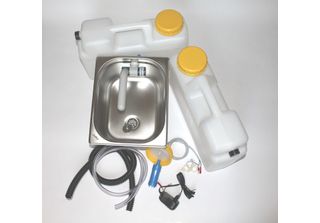 230V Mini Cucina Vendita Kit Lavello Camper 325X265X150Mm Barwig Grigio