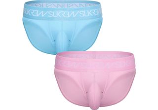 Sukrew - Intimo Da Uomo Slips - Classic Brief Multipack 1X Breeze Blue + 1X Sum…