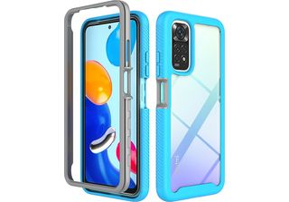 Redmi Note 11S Case, Hybrid Trasparente Indietro Robusto Paraurti Tpu Antiscivo…