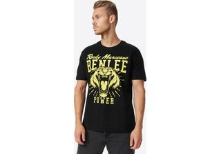 Maglietta Herren Normale Passform Tiger Power Nero/Giallo S Benlee