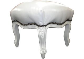 Poggiapiedi Barocco Bianco / Bianco