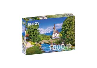 Enjoy Puzzle Chiesa Di Ramsau, Germania 1000 Pezzi