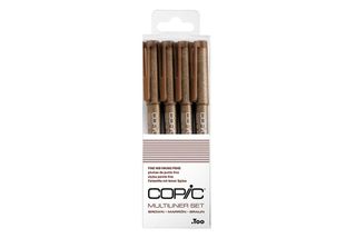 Copic Multiliner Marrone 4 Pezzi Assortiti.