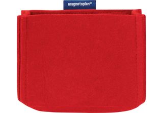 Magnetoplan 1227706 Magnetoplan Portapenne Magnetotray, Medio, Rosso