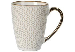 Siaki Collection | Tazza Da Caffè - 370 Ml - Bianco-Oro - Design Elegante - Ada…