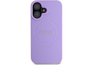 Guess, Custodia Protettiva Magsafe Per Iphone 16 Con Design Testurizzato, Viola