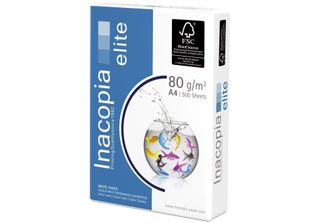 Inacopia 2100007652 Elite - A4, Senza Legno, 80 G/M², Bianco, 500 Fogli