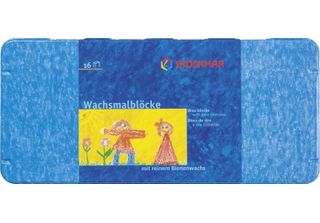5X Stockmar 204884266 Wachsmalblock 16Er Sort