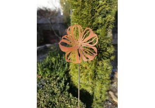 Fiore Cosmea In Acciaio Inox (Cestino Decorativo) Cosmea In Acciaio Inox - 30 Cm