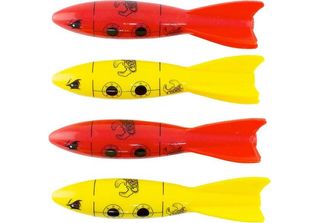 Cooee Dive Subs, Giocattolo Acquatico Per Piscine, 19,5 Cm, 6+, 4 Pezzi