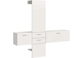 Vaga Garderobe Opstelling 3 Delen Wit.