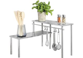 Maximex 8328500 Maximex Eckregal Silber 2 FachböDen