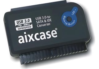 Aixcase AIX-BLUSB3SI-PS Aixcase Usb 3.0-To-Sata&/Ide-Konverter Otb, Mit Netztei…