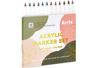 Pennarelli Acrilici Arrtx, 12 Pz. Metallizzati