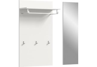 Jam Garderobe Opstelling 2 Delen Wit.